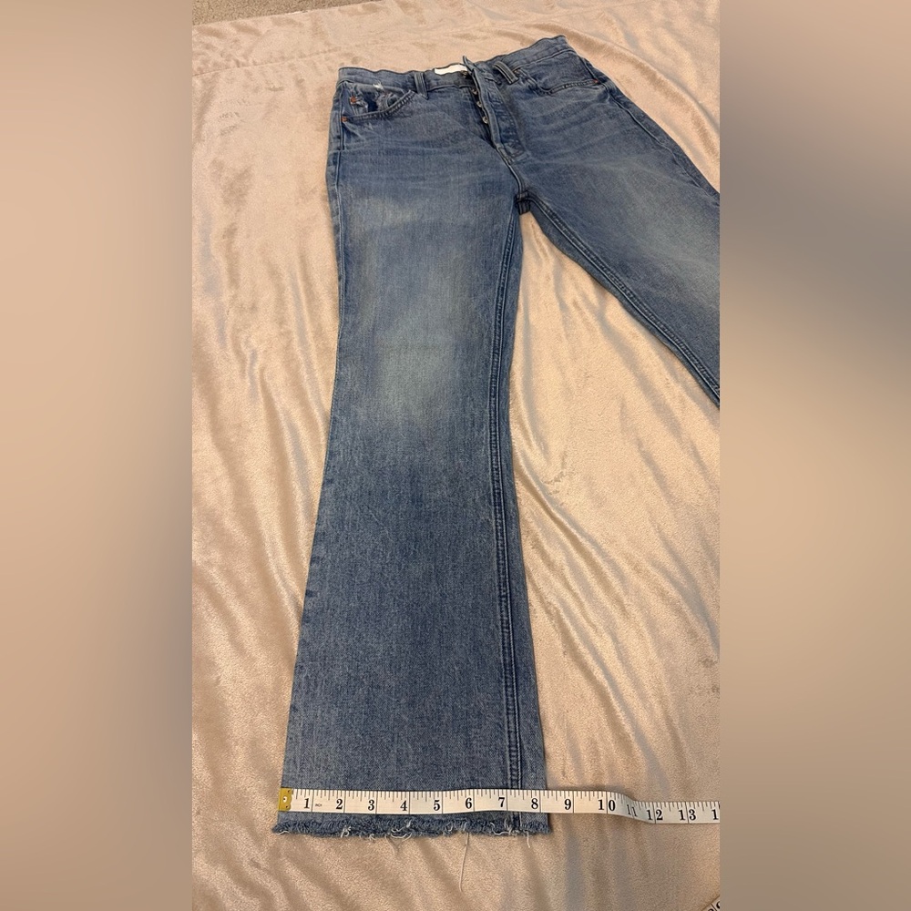 MOTHER Straight Leg Jeans in Light Blue Wash - Picture 6 of 9